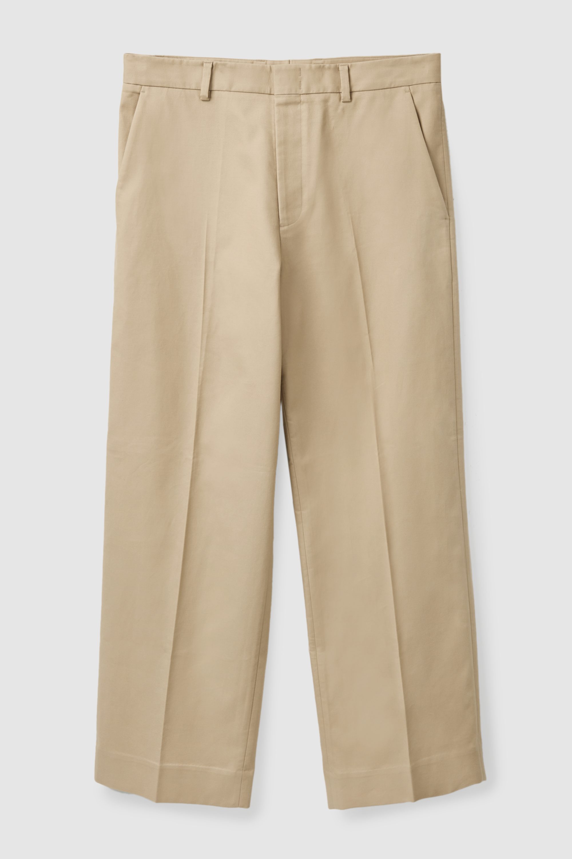 beige flowy trousers