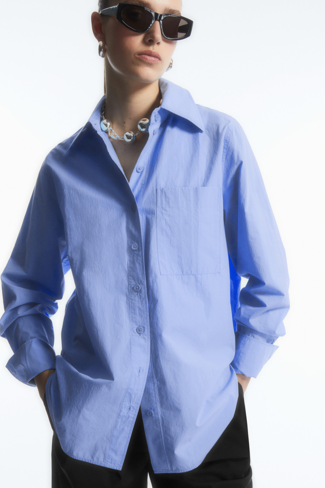 Buy COS Oversized Long-Sleeve Shirt 2024 Online